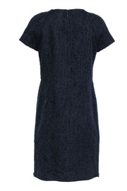 Current Boutique-J.Crew Collection - Navy Tweed Dress w/ Bright Green & Blue Design Sz 6