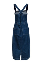 Current Boutique-J.Crew - Medium Wash Sleeveless Overall-Style Midi Dress Sz 12