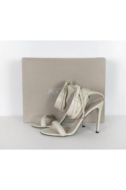 Current Boutique-Jason Wu - Ankle Strap White Heels Sz 9.5