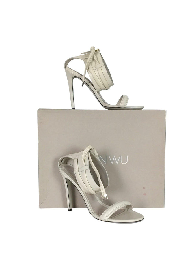 Current Boutique-Jason Wu - Ankle Strap White Heels Sz 9.5