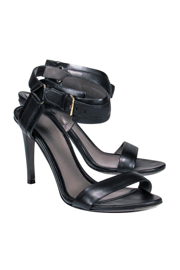 Current Boutique-Jason Wu - Black Ankle Strap Pumps Sz 9.5