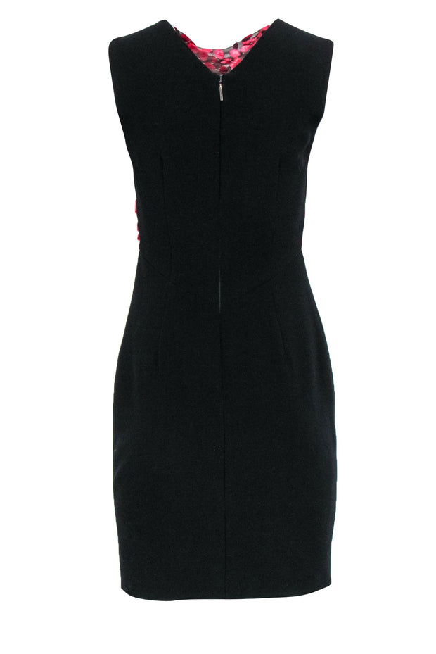 Current Boutique-Jason Wu - Black Sheath Dress w/ Fuzzy Bodice Design Sz 2