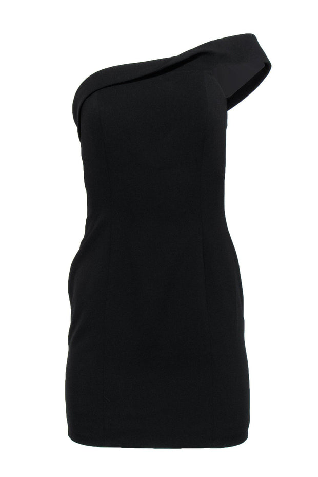 Current Boutique-Jay Godfrey - Black One Shoulder Dress Sz 4