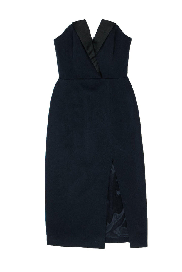 Current Boutique-Jay Godfrey - Navy "Tinsley" Strapless Midi Dress Sz 00