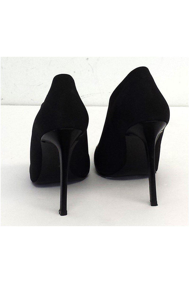 Current Boutique-Jean-Michel Cazabat - Black Elastic Slit Vamp Pumps Sz 9.5