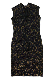 Current Boutique-Jean Paul Gaultier - Black & Gold Dress Sz 4