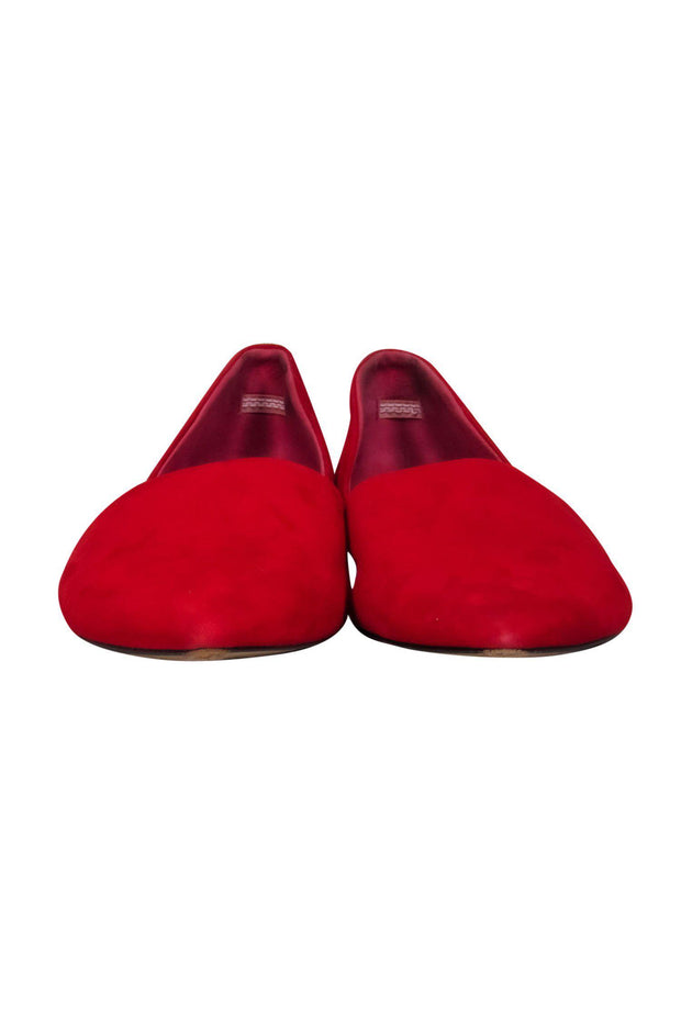 Current Boutique-Jenni Kayne - Red Suede Pointed Toe Flats Sz 10