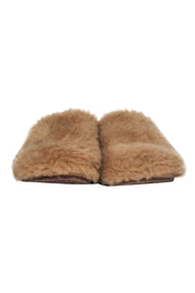 Current Boutique-Jenni Kayne - Tan Faux Sherpa Slippers Sz 9