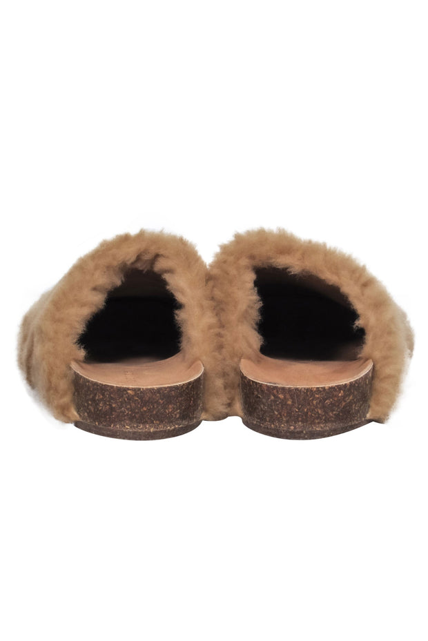 Current Boutique-Jenni Kayne - Tan Faux Sherpa Slippers Sz 9