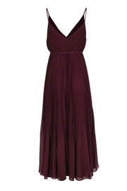 Current Boutique-Jenny Yoo - Burgundy Pleated Wrap Gown Sz 0