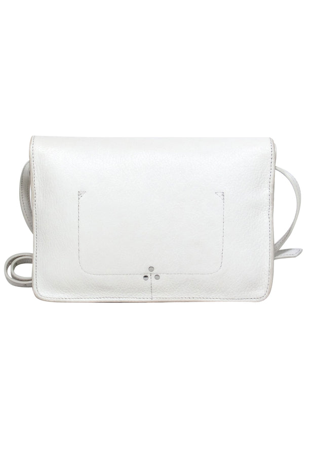 Current Boutique-Jerome Dreyfuss - Cream Pebbled Leather Frame-Style Crossbody