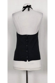 Current Boutique-Jil Sander - Black Knit Halter Tank Top Sz 6