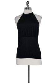 Current Boutique-Jil Sander - Black Knit Halter Tank Top Sz 6