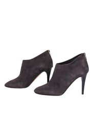 Current Boutique-Jimmy Choo - Brown Suede Heeled Booties Sz 10