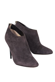 Current Boutique-Jimmy Choo - Brown Suede Heeled Booties Sz 10