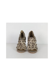 Current Boutique-Jimmy Choo - Snakeskin Sandal Pumps Sz 7