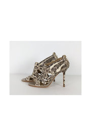 Current Boutique-Jimmy Choo - Snakeskin Sandal Pumps Sz 7