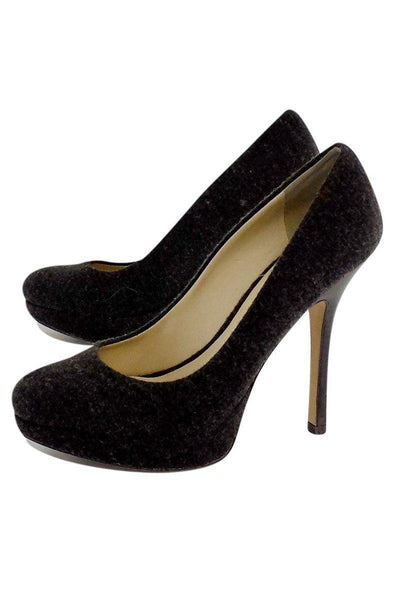 Current Boutique-Joan & David - Grey Wool Platform Pumps Sz 6