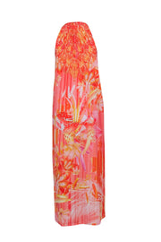 Current Boutique-Johanne Beck - Orange Floral & Medallion Print Maxi Dress Sz M