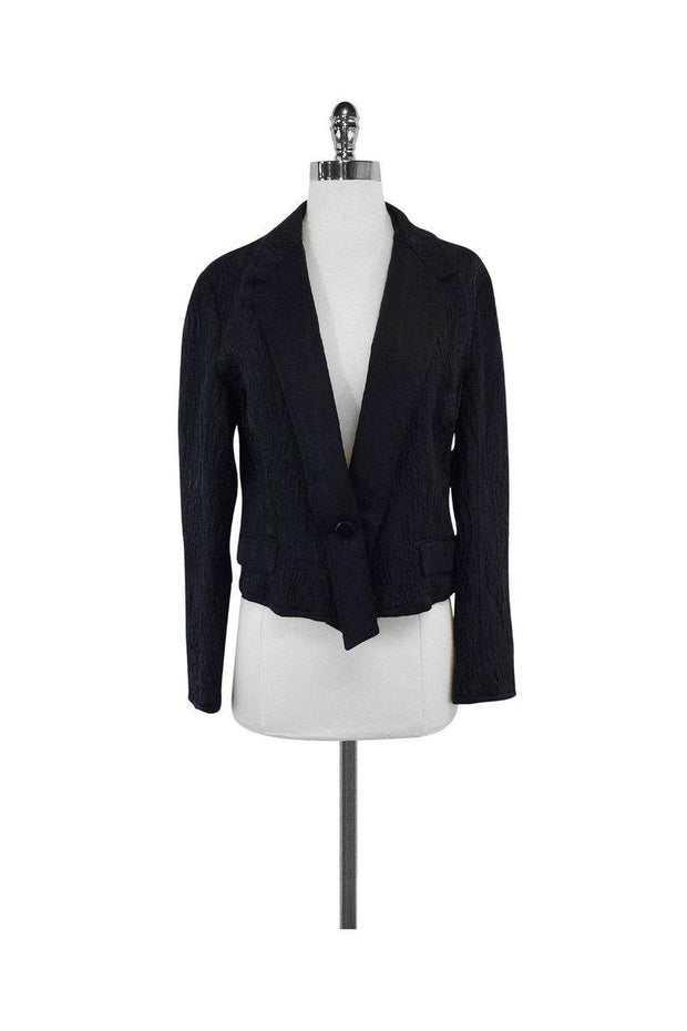 Current Boutique-John Galliano - Black Brocade Blazer Sz 10