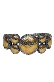 Current Boutique-John Hardy - Sterling Silver & 22K Gold Braided Statement Cuff Bracelet