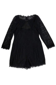 Current Boutique-Joie - Black Lace Romper Sz 8