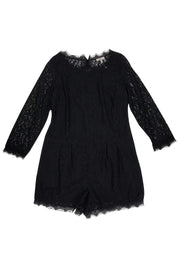 Current Boutique-Joie - Black Lace Romper Sz 8