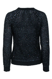 Current Boutique-Joie - Black & Navy Sequin Knit Sweater Sz M