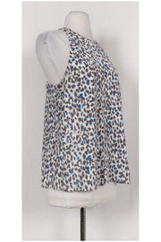 Current Boutique-Joie - Blue & Grey Animal Print Top Sz S