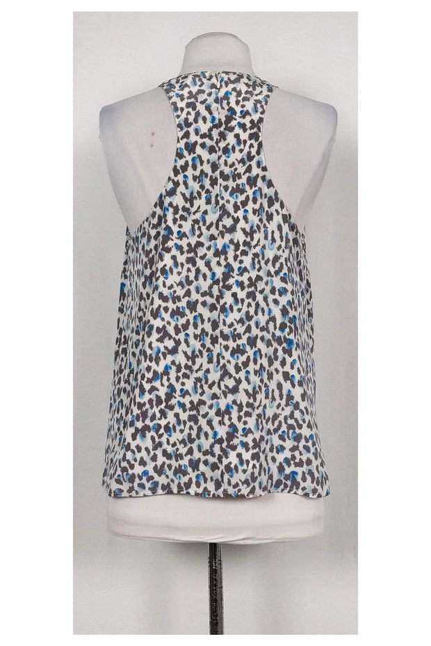 Current Boutique-Joie - Blue & Grey Animal Print Top Sz S