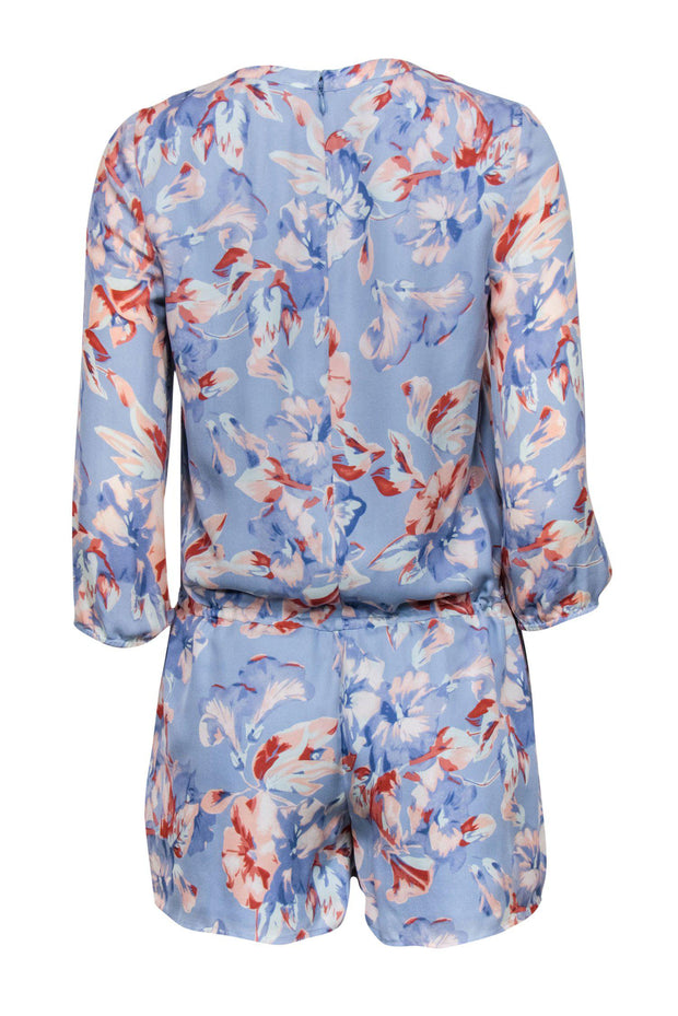 Current Boutique-Joie - Blue & Pink Floral Romper Sz XS