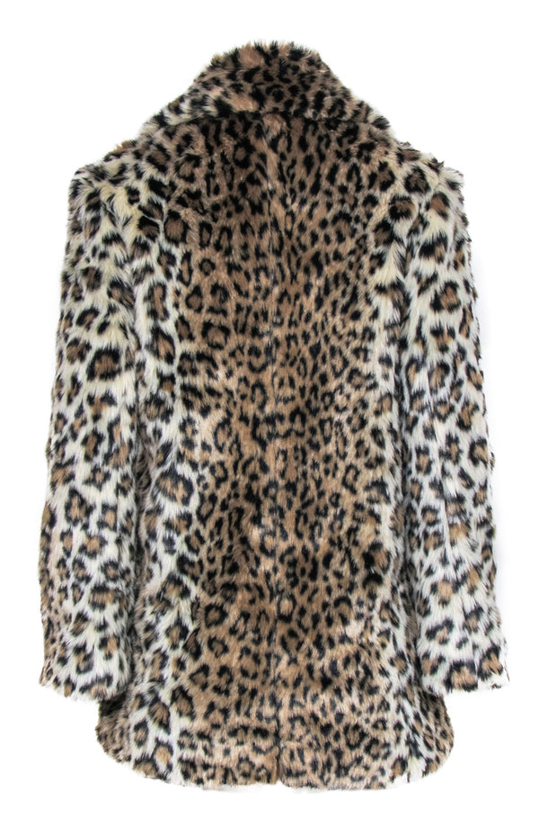 Current Boutique-Joie - Cheetah Print Faux Fur Coat Sz XS