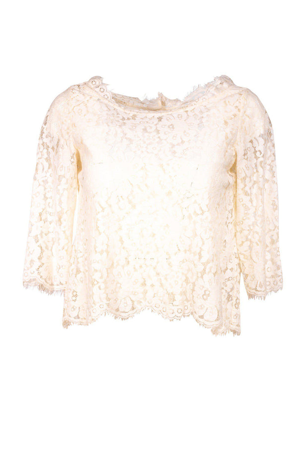 Current Boutique-Joie - Cream Lace Top Sz XS