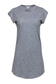 Current Boutique-Joie - Grey Cap Sleeve Cotton T-Shirt Dress Sz XXS