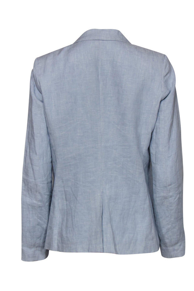 Current Boutique-Joie - Light Blue Linen Single Button Blazer Sz 6