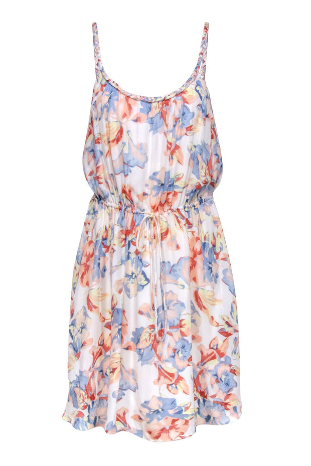 Current Boutique-Joie - Multicolor Floral Print Silk Sleeveless Dress Sz S