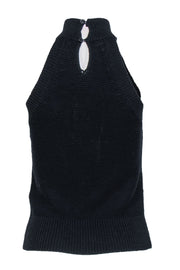 Current Boutique-Joie - Navy Sleeveless Mock Neck Cotton "Carmena" Sweater Sz XXS