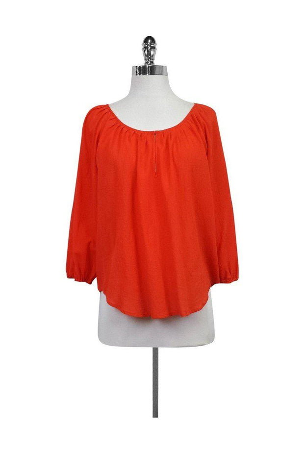 Current Boutique-Joie - Orange Cotton Blouse Sz S