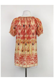 Current Boutique-Joie - Pink & Cream Print Top Sz XS