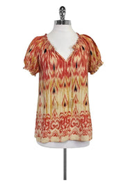 Current Boutique-Joie - Pink & Cream Print Top Sz XS