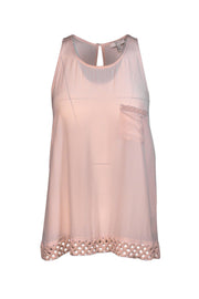 Current Boutique-Joie - Pink Tank w/ Beading Sz M