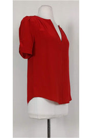 Current Boutique-Joie - Rust Orange Silk Top Sz XS