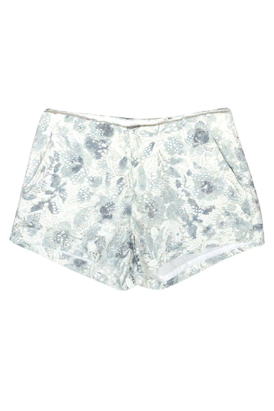 Current Boutique-Joie - White & Blue Lace Cotton Shorts Sz 2