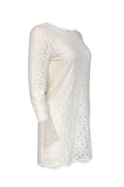 Current Boutique-Joie - White Lace Shift Dress Sz S