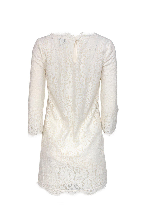 Current Boutique-Joie - White Lace Shift Dress Sz S