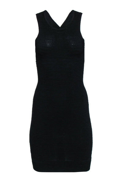 Current Boutique-Jonathan Simkhai - Black Ribbed Bodycon Midi Dress Sz XS