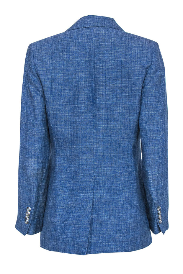 Current Boutique-Judith & Charles - Blue Speckled Linen Blazer Sz 6