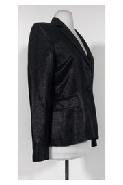 Current Boutique-Just Cavalli - Black Metallic Blazer Sz 4