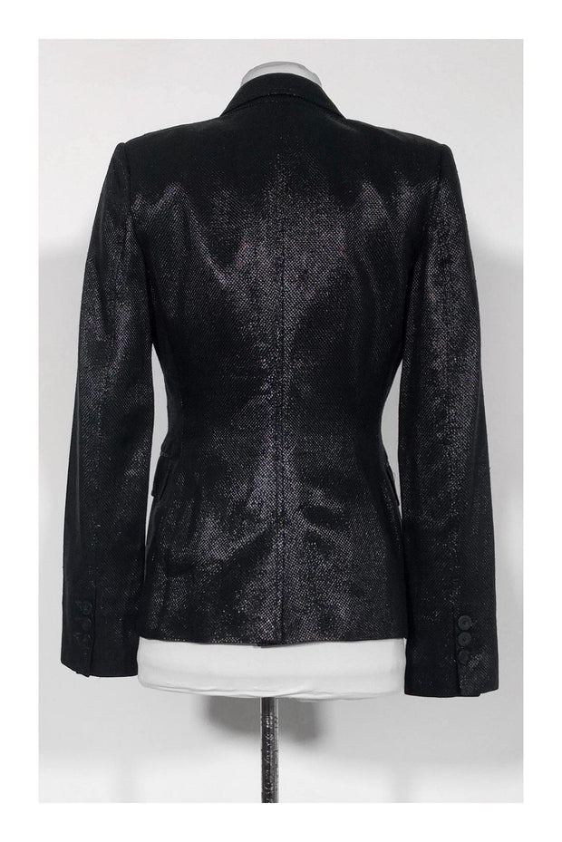 Current Boutique-Just Cavalli - Black Metallic Blazer Sz 4