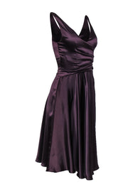 Current Boutique-Just Cavalli - Plum Sleeveless Midi Cocktail Dress Sz 6